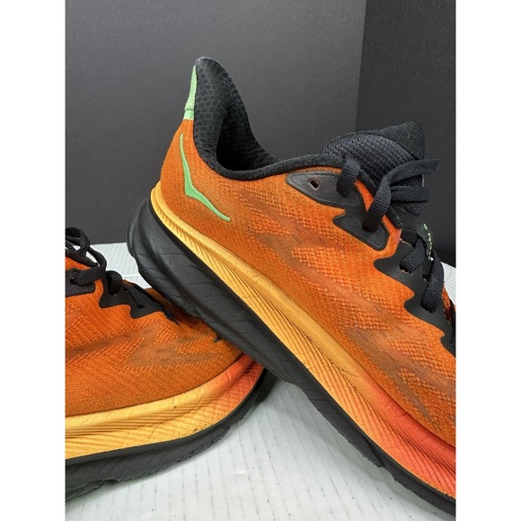 Hoka One One Men's Clifton 9 Flame/Vibrant Orange Athletic Sneakers Size 9.5 D - Picture 4 of 11